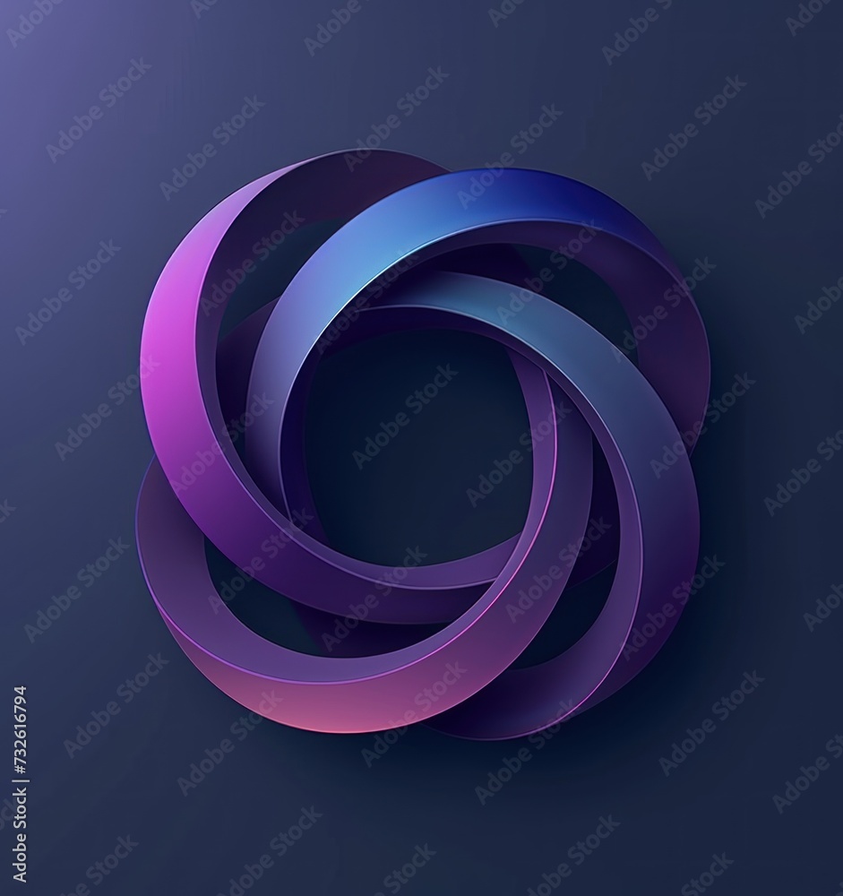 Purple and Blue Circular Shape on Dark Background Purple and Blue Circular Shape on Dark Background