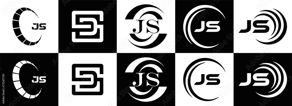 JS logo. JS set , J S design. White JS letter. JS, J S letter logo design. Initial letter JS letter logo set, linked circle uppercase monogram logo. J S letter logo vector design.
JS logo. JS set , J S design. White JS letter. JS, J S letter logo design. Initial letter JS letter logo set, linked circle uppercase monogram logo. J S letter logo vector design.