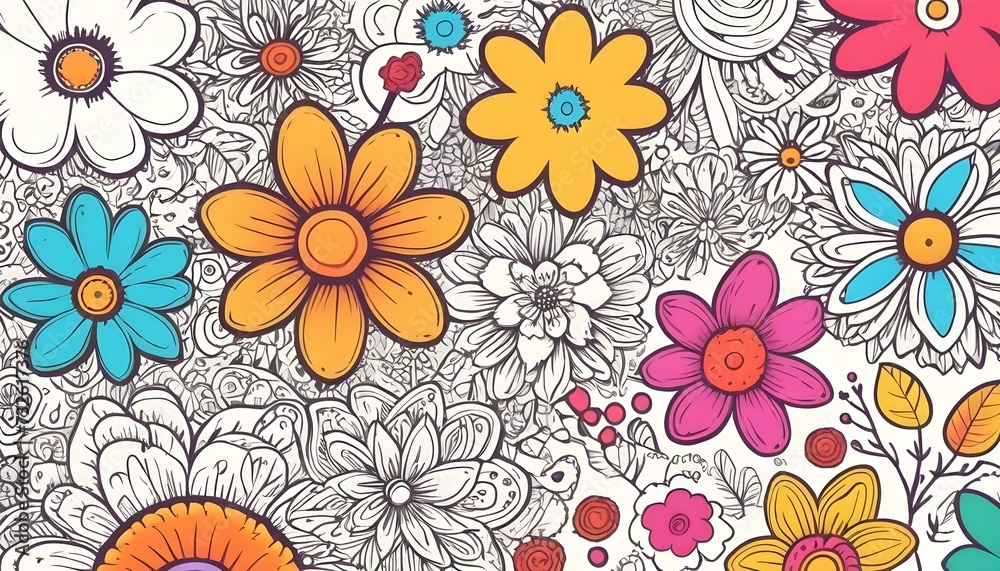 seamless pattern with flowers seamless pattern with flowers