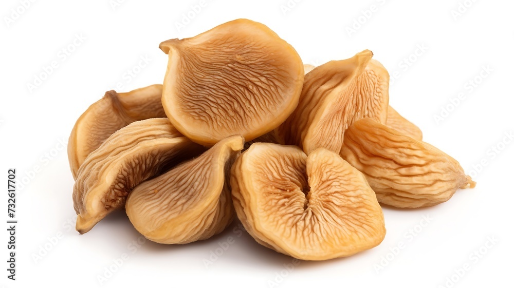 dried fig fruits isolated on white background close up. dried fig fruits isolated on white background close up.