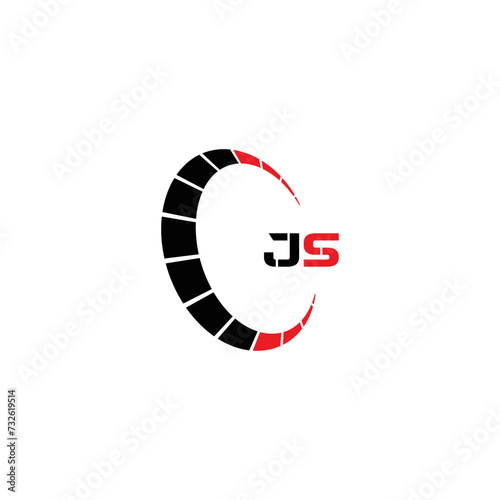 JS logo. JS set , J S design. White JS letter. JS, J S letter logo design. Initial letter JS letter logo set, linked circle uppercase monogram logo. J S letter logo vector design.	
