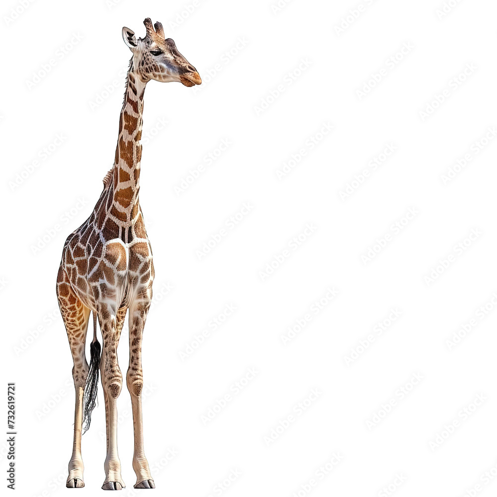 Obraz premium Giraffe Isolated