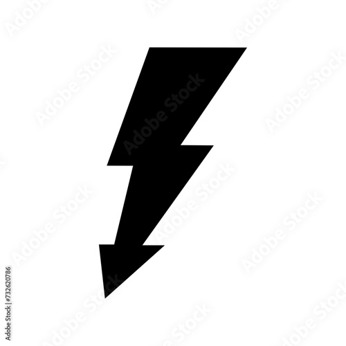Thunderbolt Lightning Icons. Flash Lighting Icon | Power, Energy and Thunder Electricity Symbol | Lightning bolt black silhouette svg icon