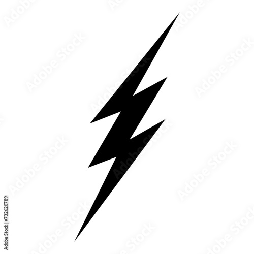 Thunderbolt Lightning Icons. Flash Lighting Icon | Power, Energy and Thunder Electricity Symbol | Lightning bolt black silhouette svg icon