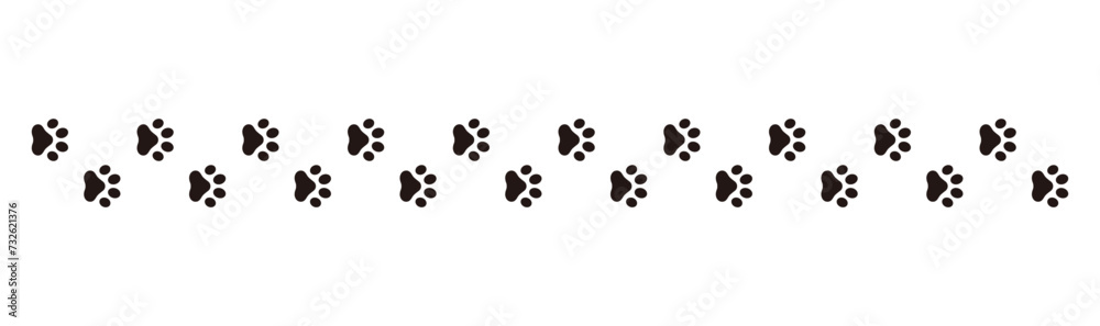 Paw footprint of dog or cat Paw footprint of dog or cat