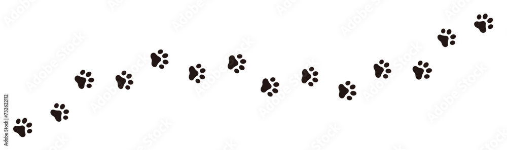 Paw footprint of dog or cat Paw footprint of dog or cat