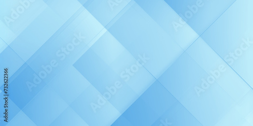 Abstract full color of blue gradient geometric pattern, Abstract geometric Blue business banner background, Diamond and line shapes in random geometric blue gradient lines. light blue background.