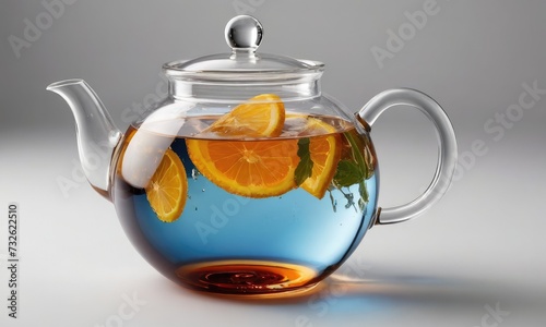 Sip in Style: Transparent Teapot Unveils the Essence of Iced Tea Bliss