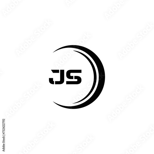 JS logo. JS set , J S design. White JS letter. JS, J S letter logo design. Initial letter JS letter logo set, linked circle uppercase monogram logo. J S letter logo vector design.   © MdRakibul
