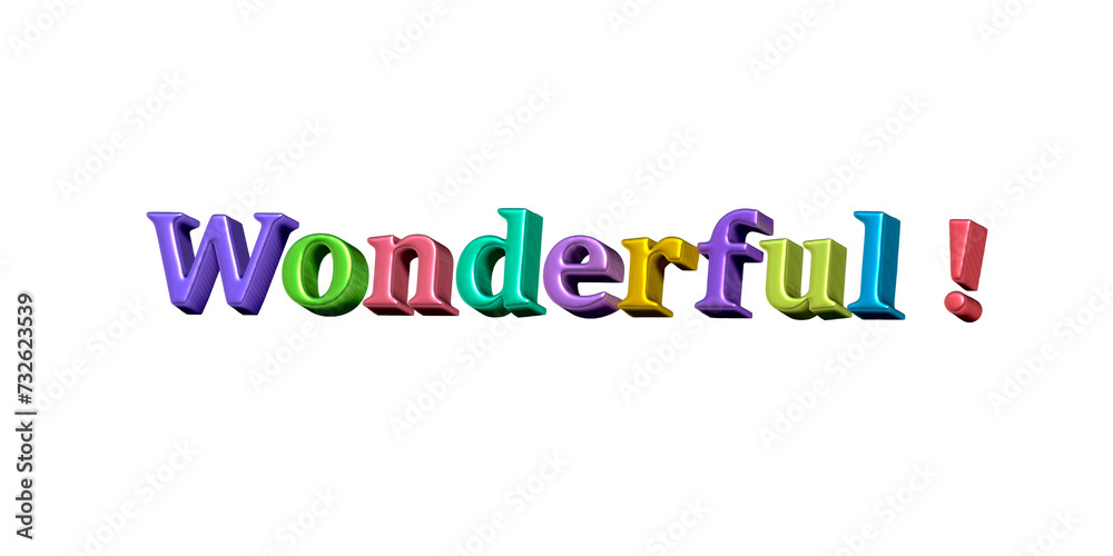 Positive inscription with multi-colored letters without background. Positive inscription with multi-colored letters without background.