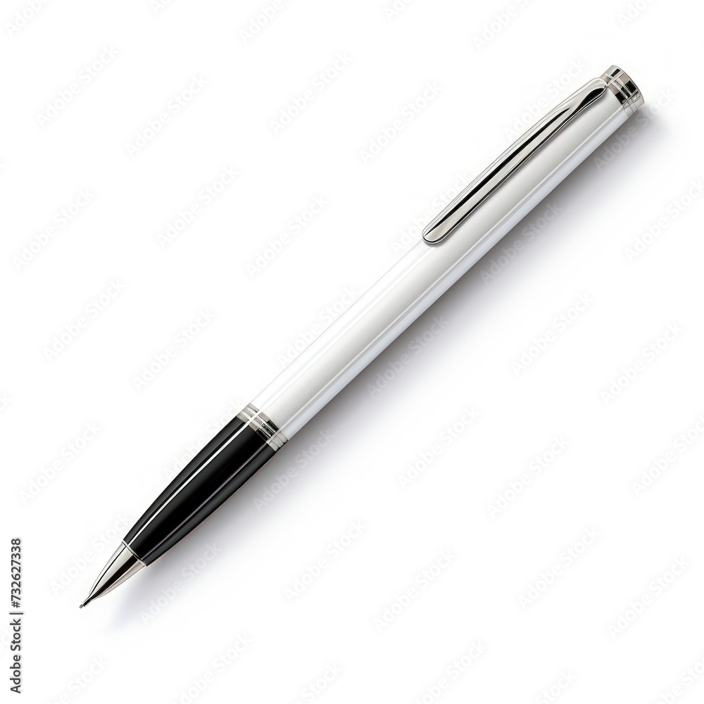 pen on a white background. pen on a white background.