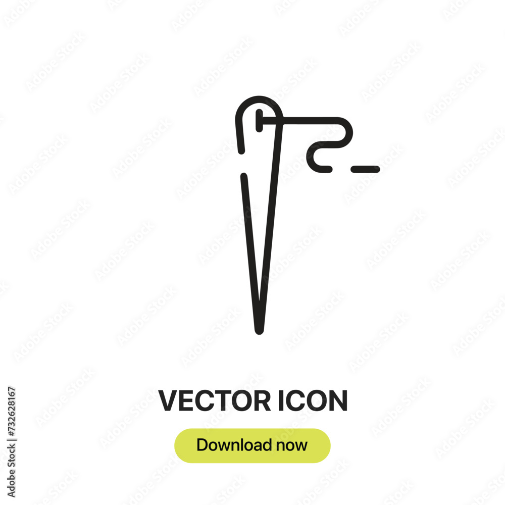 Sewing icon vector. Linear-style sign for mobile concept and web design. Sewing symbol illustration. Pixel vector graphics - Vector. Sewing icon vector. Linear-style sign for mobile concept and web design. Sewing symbol illustration. Pixel vector graphics - Vector.