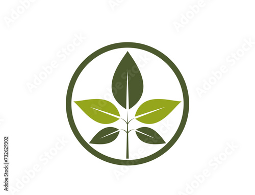 bio product icon. sprout in a circle. organic, bio and eco friendly symbol. vector image in flat design
