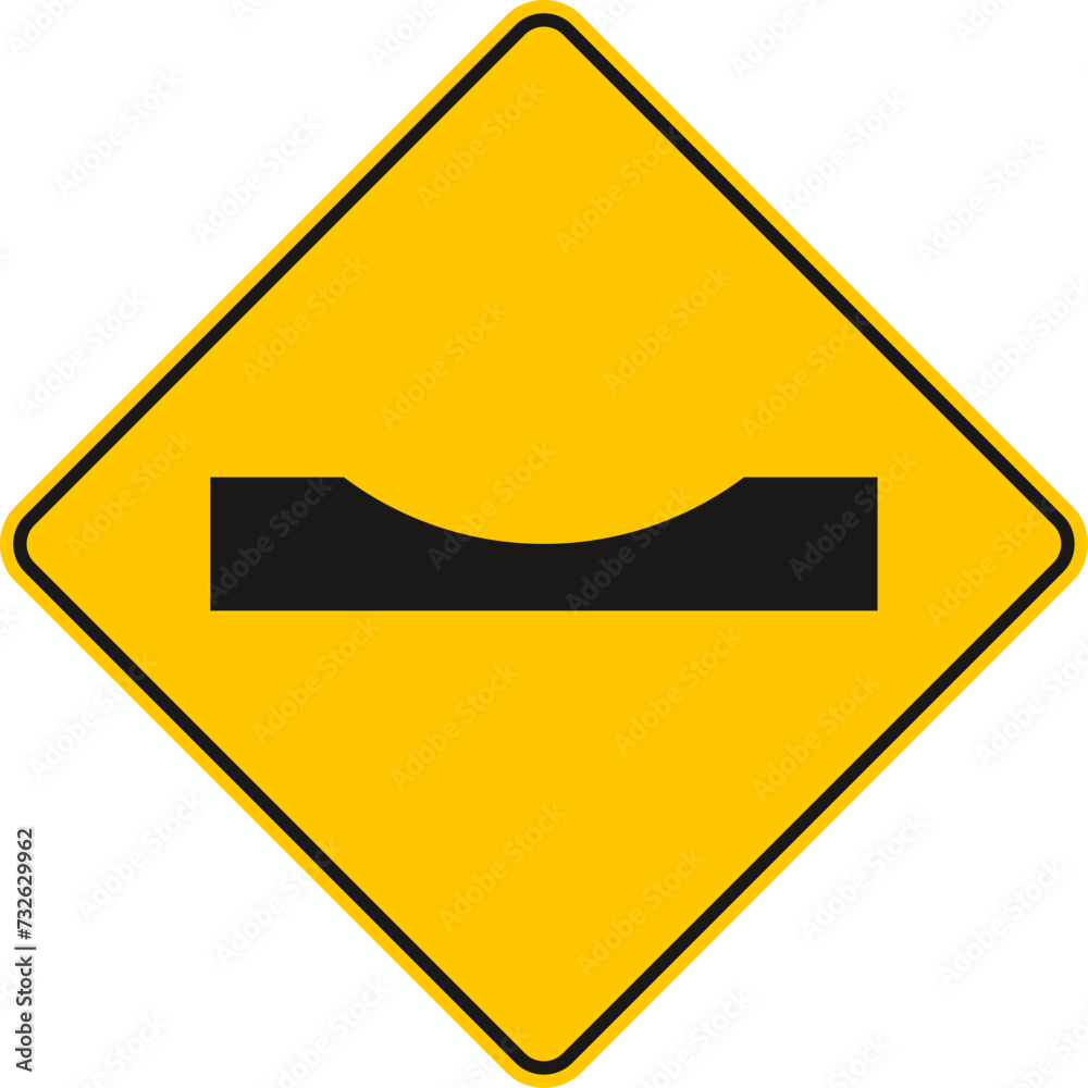 dangerous dip, warning sign,Traffic Sign , Vector, symbol, transport icon dangerous dip, warning sign,Traffic Sign , Vector, symbol, transport icon