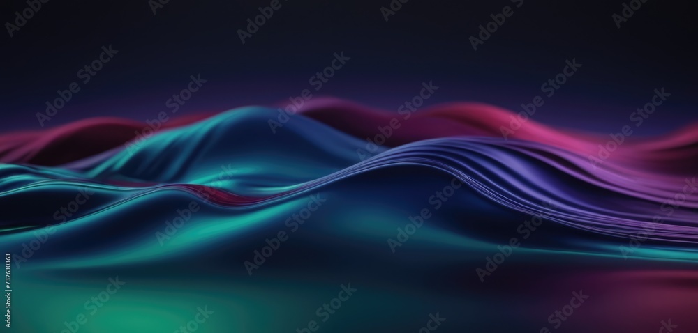 Gradient waves purple and pink. Volumetric gradient shapes. Gradient waves purple and pink. Volumetric gradient shapes.