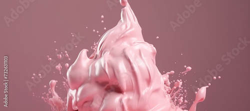 splash wave of strawberry milk ice cream 18