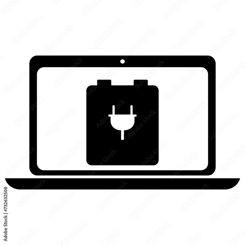 Laptop Battery Charging Filled Icon | Plug in Zinc Carbon laptop Charging Symbol | Charging Icon Laptop Battery Charging Filled Icon | Plug in Zinc Carbon laptop Charging Symbol | Charging Icon