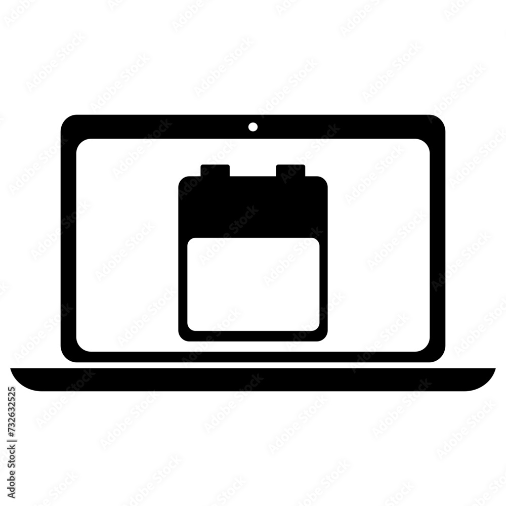 Laptop Battery Charging Filled Icon | Zinc Carbon laptop Charging Symbol | laptop Charging Level Indicator [50%]