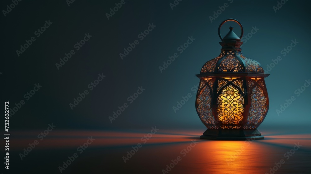 Minimalist Islamic Ramadan lantern background