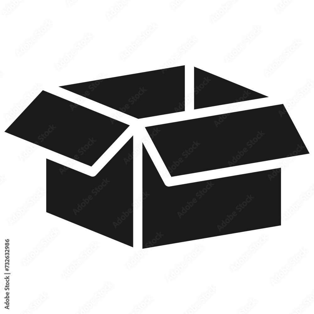 cargo box glyph icon isolated on white background. cargo box vector icon for web, mobile and ui design cargo box glyph icon isolated on white background. cargo box vector icon for web, mobile and ui design