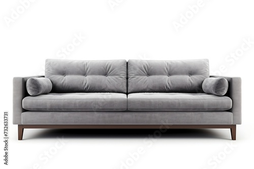 Sofa isolated on white background. Clipping path included.