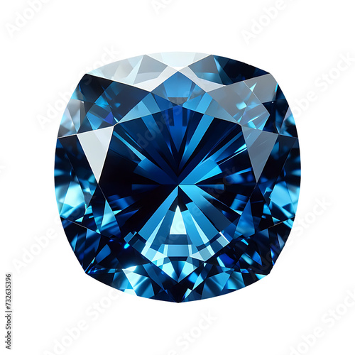 Blue sapphire png, blue gemstone transparent background, gemstone isolated
