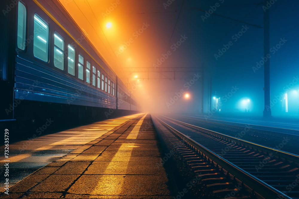 subway station in the night