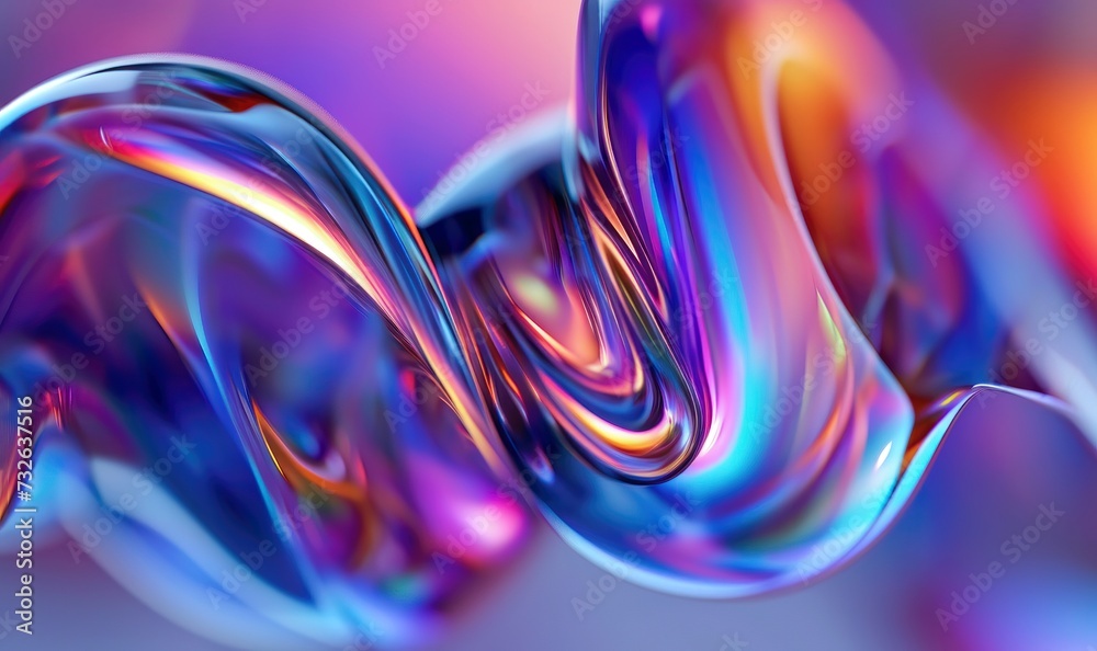 Pink Blue abstract background with liquid shapes. Colourful flow curve illustration. Textured wave pattern for backgrounds.