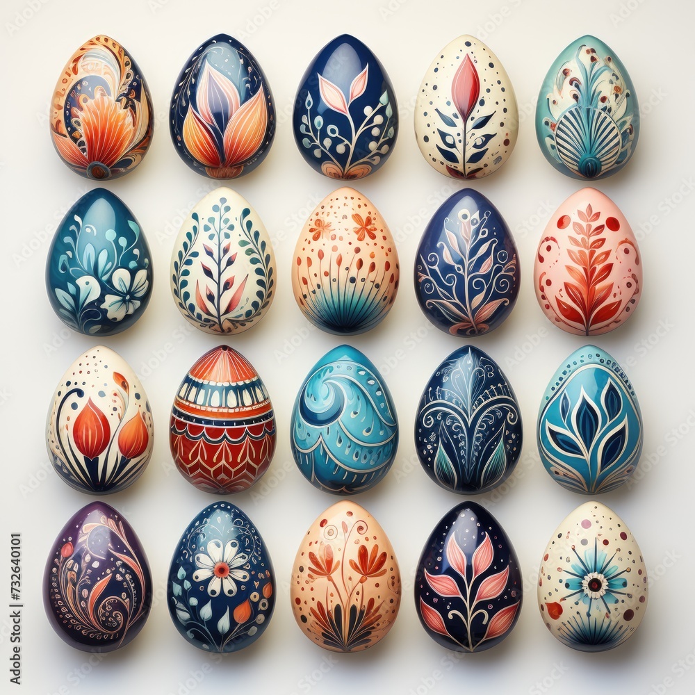 Easter print design of colorful eggs on a white background, drawing with paints. Painted Easter eggs ornament, pattern, print for printing on paper or fabric. Easter holiday template.
Easter print design of colorful eggs on a white background, drawing with paints. Painted Easter eggs ornament, pattern, print for printing on paper or fabric. Easter holiday template.