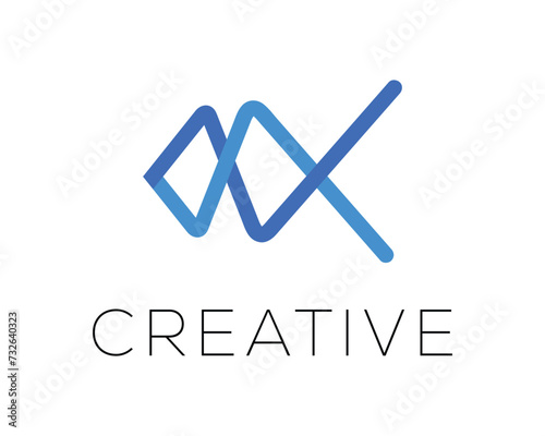 Vector infinity logo design