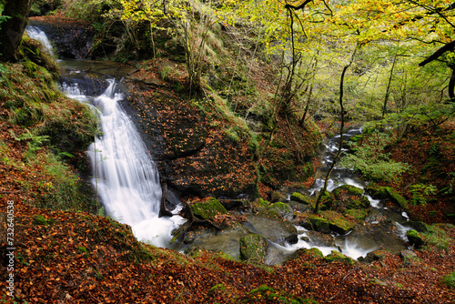 Uguna waterfalln in autumn photo