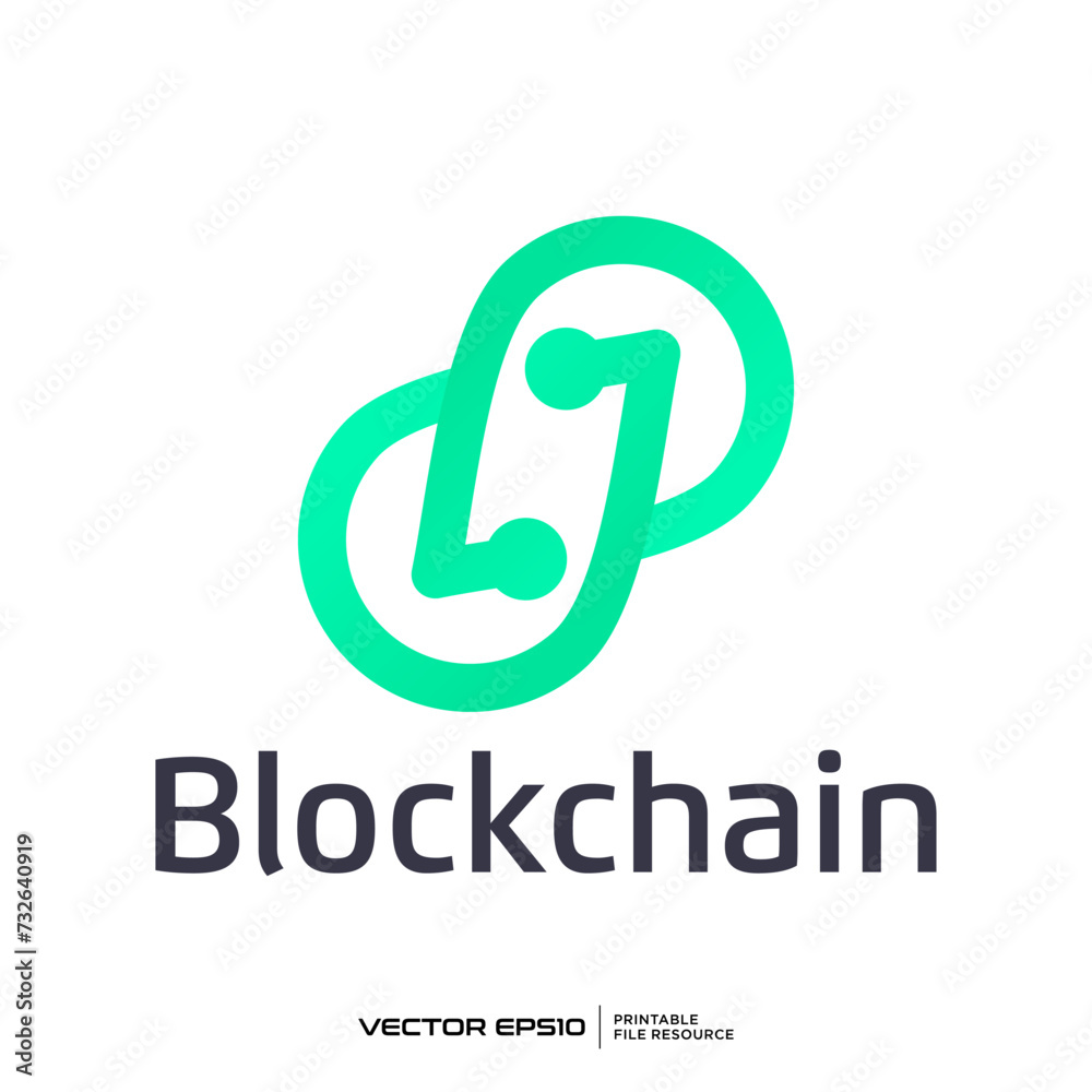 Connection technology logo vector illustration