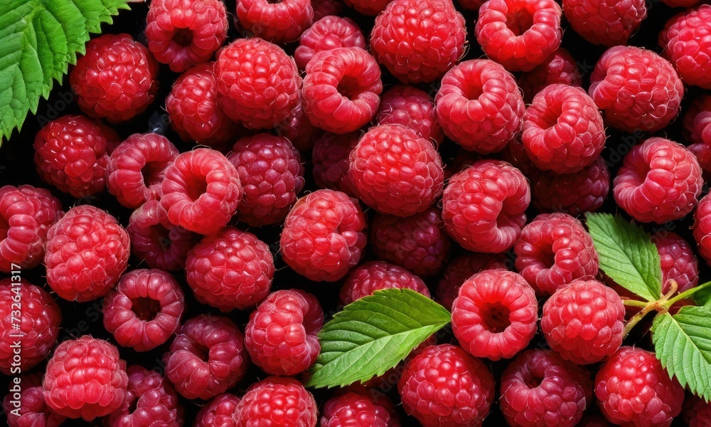 Raspberry Delight: Nature's Palette Unleashed in Red Vibrant Hues Raspberry Delight: Nature's Palette Unleashed in Red Vibrant Hues