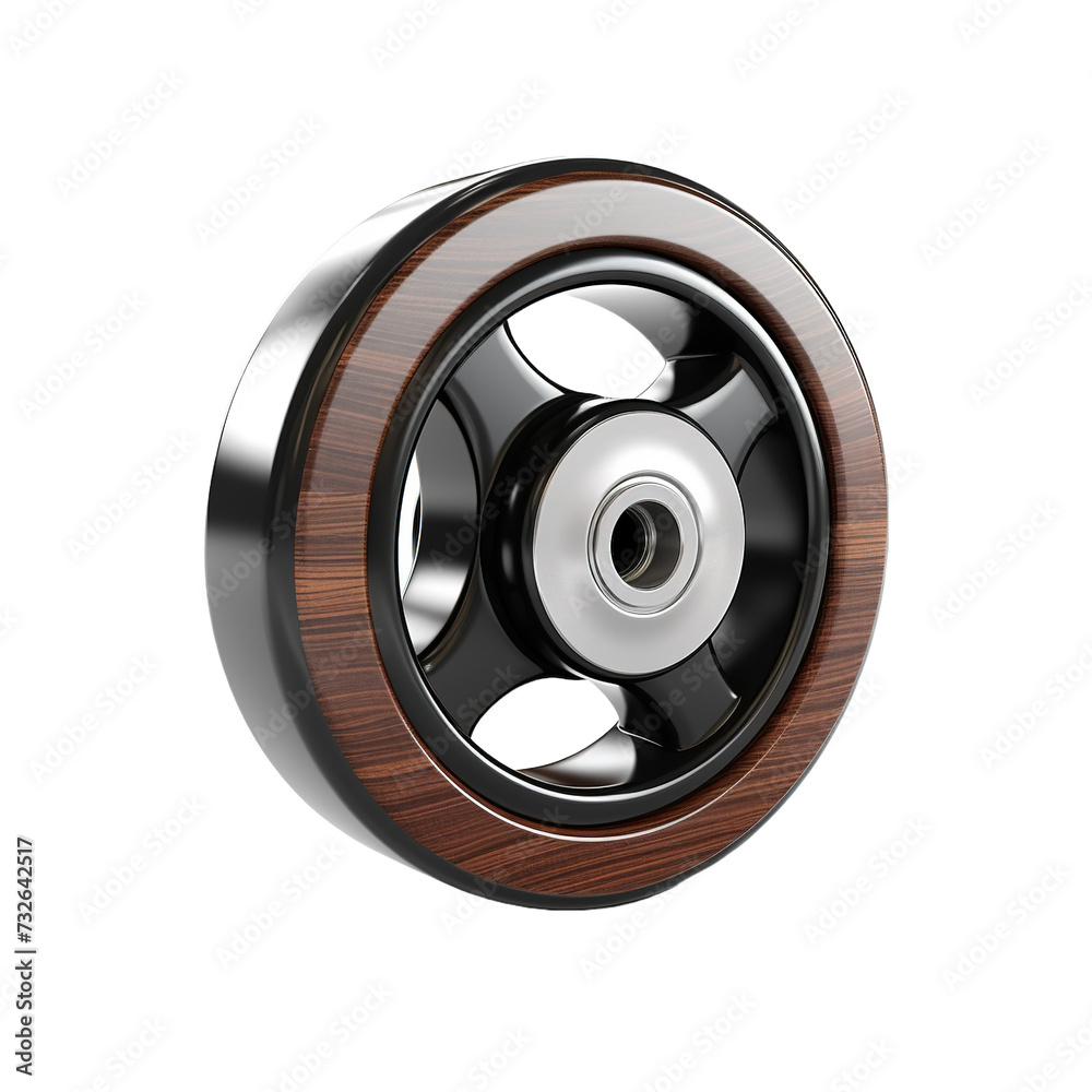 Furniture castor wheel isolated on white or transparent background Furniture castor wheel isolated on white or transparent background