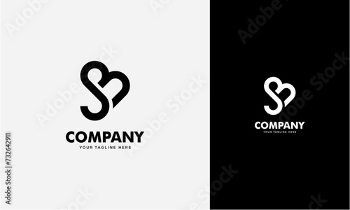 SB or BS initial logo concept monogram,logo template designed to make your logo process easy and approachable. All colors and text can be modified