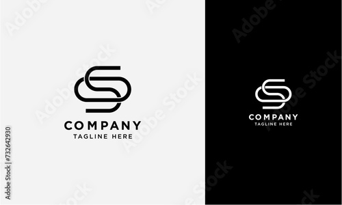 SO or OS initial logo concept monogram,logo template designed to make your logo process easy and approachable. All colors and text can be modified photo