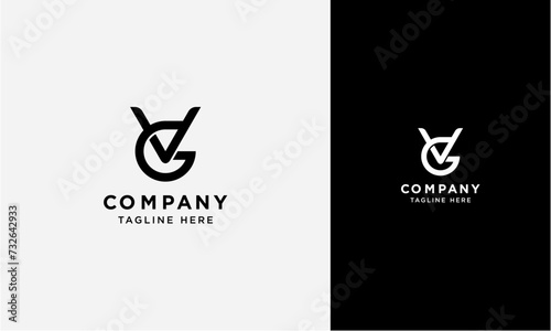 VG or GV initial logo concept monogram,logo template designed to make your logo process easy and approachable. All colors and text can be modified