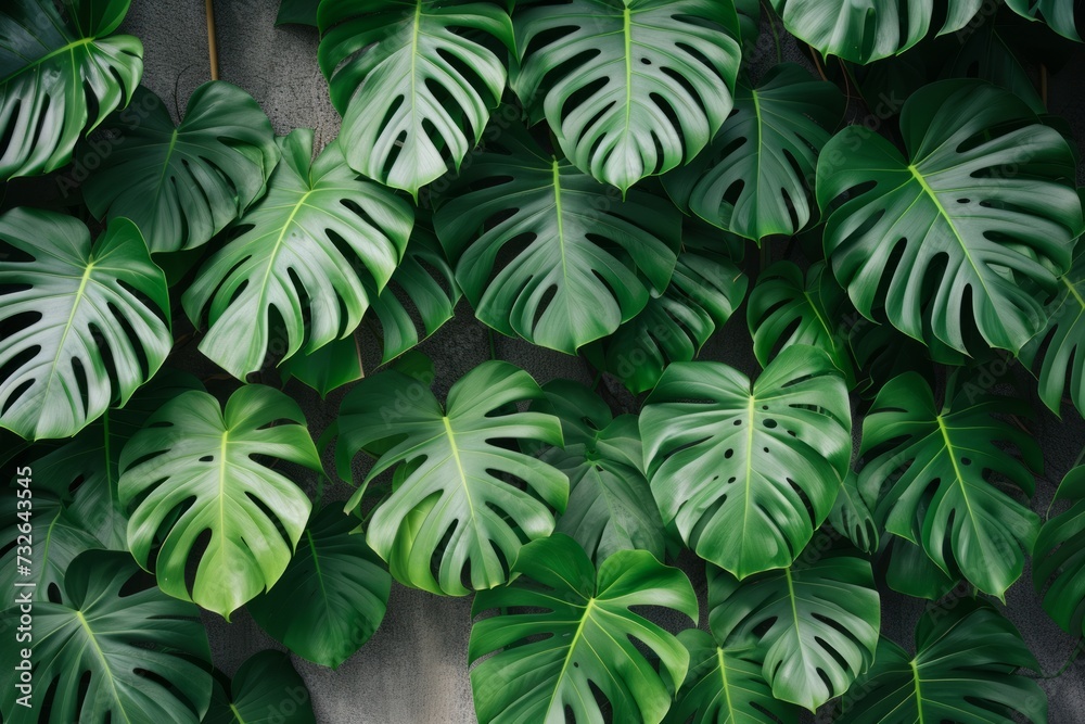Urban Jungle: Monstera in City Landscapes Generative AI