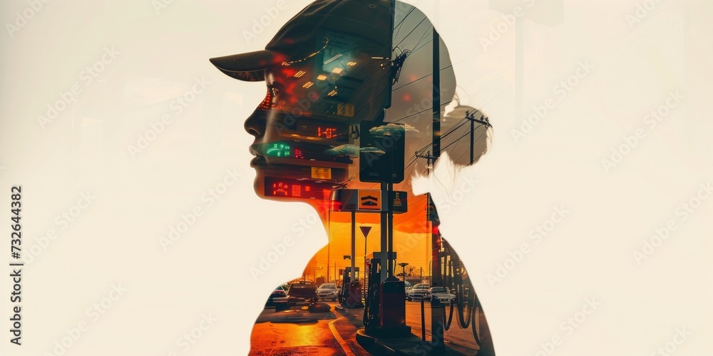 Rise in Gasoline Prices Concept Generative AI Rise in Gasoline Prices Concept Generative AI