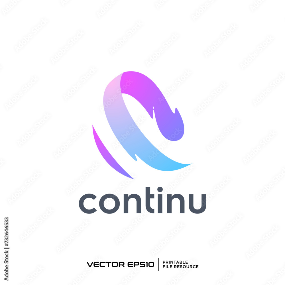 Abstract twister logo vector illustration