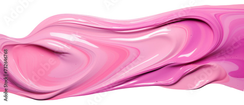 pink nail polish painting on transparent background