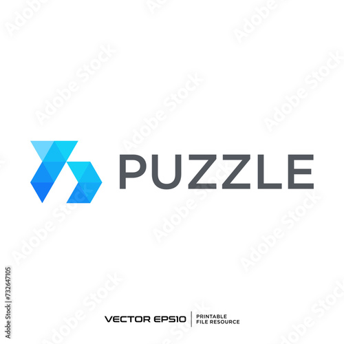 Abstract pixel logo vector illustration