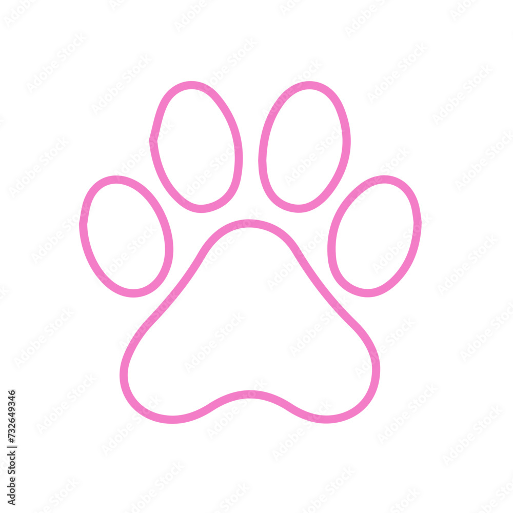 Animal paw Print Icons Animal paw Print Icons