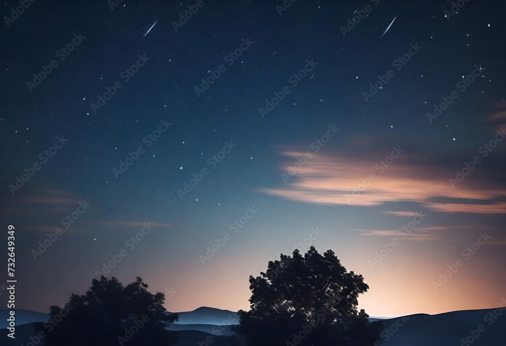 clear sky at night with bright stars in minimal style clear sky at night with bright stars in minimal style