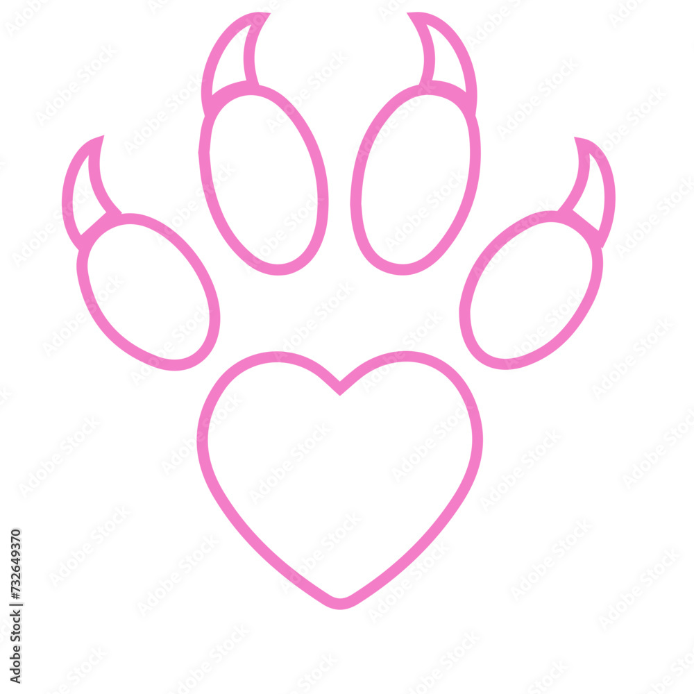 Animal paw Print Icons Animal paw Print Icons
