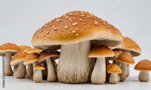 Elevated Culinary: Exquisite Mushroom Against a Pure Backdrop