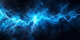 Fantasy Lightning on Dark Background Generative AI