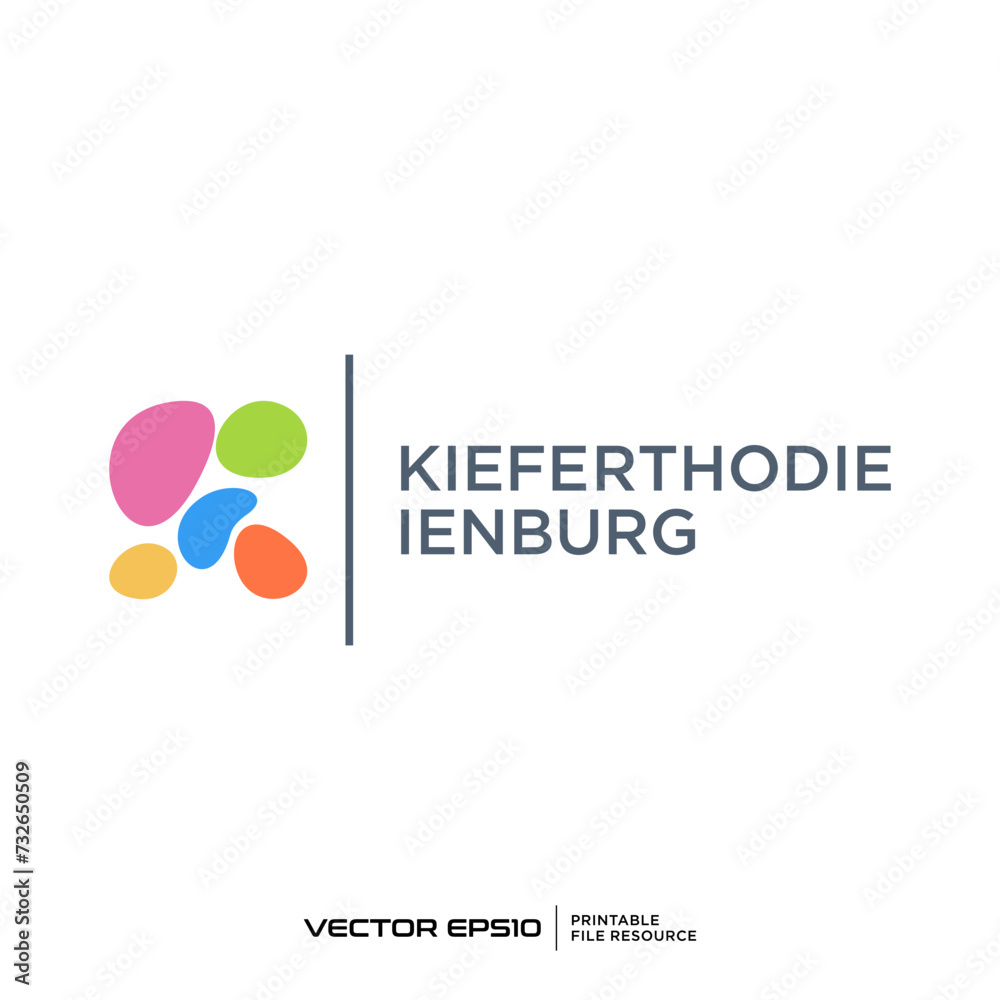 Fototapeta premium Abstract shape logo vector illustration