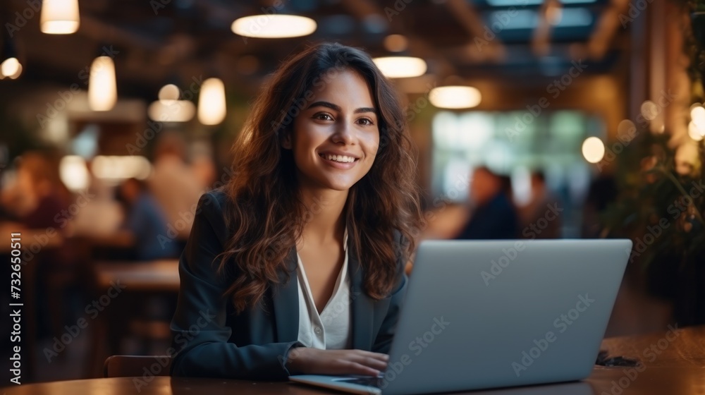 Confident Female Architect Using Tablet for Construction Project Management Generative AI Confident Female Architect Using Tablet for Construction Project Management Generative AI