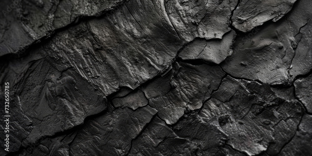 Charcoal Texture Close-up Background Generative AI Charcoal Texture Close-up Background Generative AI